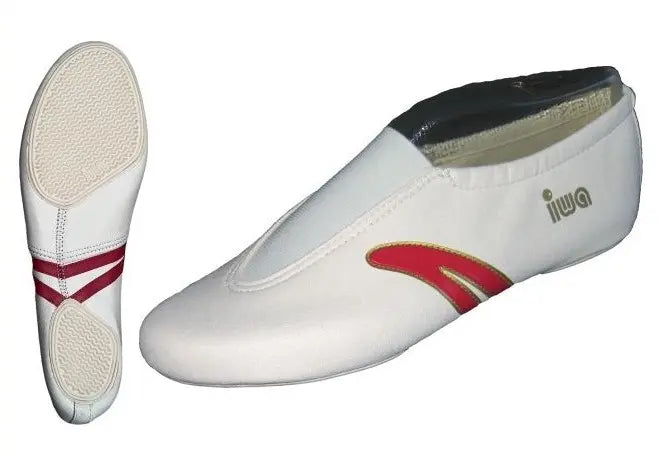 IWA Kunstturnschuh mit Streifen creme