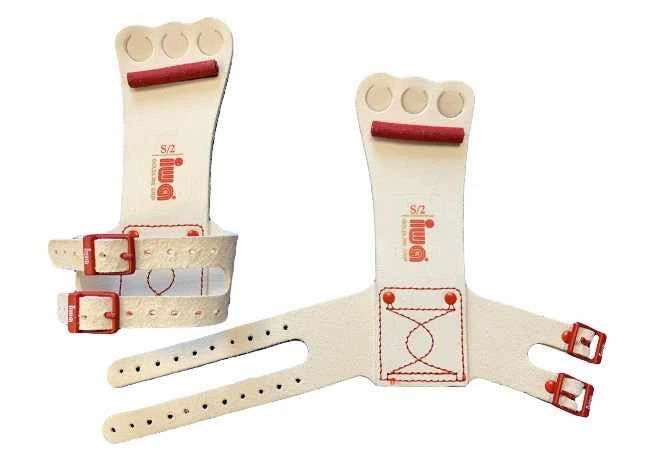 IWA Reckriemchen mit Rolle und Schnalle, 3-loch rot