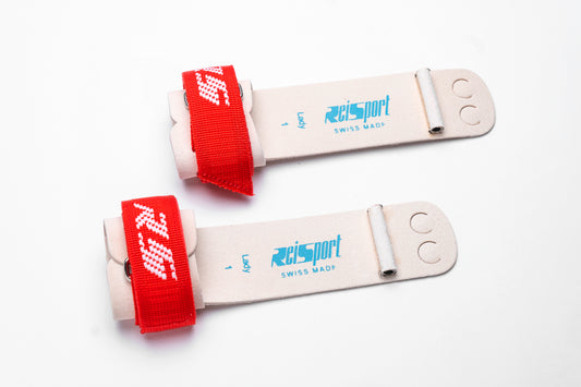 Reisport Stufenbarrenriemchen Velcro, 2-loch rot